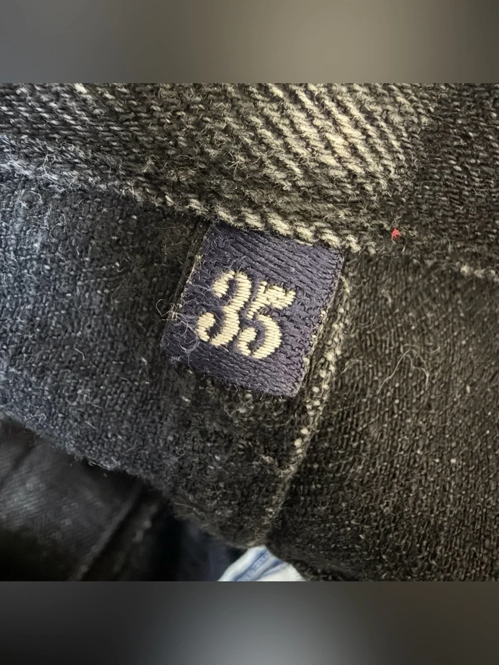 Freenote Cloth Mens Wilkes Western Cut Japanese Selvedge Denim Jeans Sz 35 Black